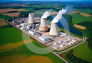 Nuclear power plant Dukovany in Czech Republic Europe photo