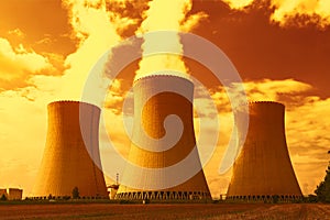 Nuclear power plant Dukovany in Czech Republic Europe