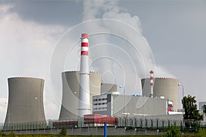 Nuclear power plant Dukovany in Czech Republic Europe photo