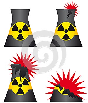 Nuclear power plant meltdown photo