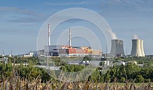 Nuclear power plant. Nuclear power station. Mochovce. Slovakia