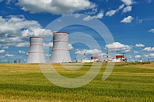 Nuclear power plant in Ostrovets, Grodno region, Belarus