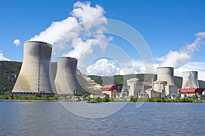 Nuclear Power Plant, Rhone River, France photo