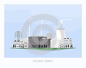 Nuclear power plant supply electricity to the factory and city