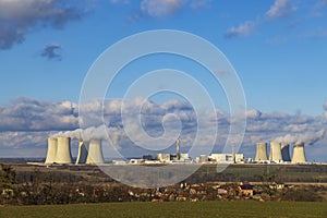 Nuclear power station Dukovany, Vysocina region, Czech republic