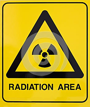 Nuclear radiation warning sign