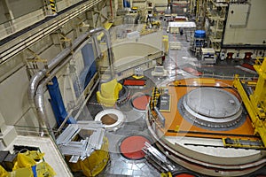 Nuclear reactor hall in a power plant