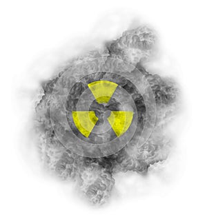 Nuclear symbol toxic cloud