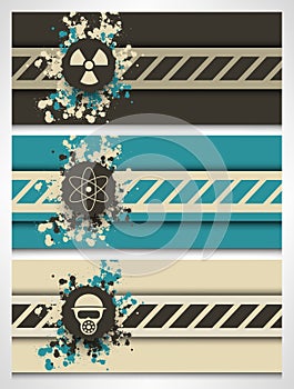 Nuclear technology creative website headers