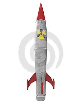 Nuclear warhead with clipping mask photo