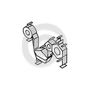 nucleic acids biochemistry isometric icon vector illustration