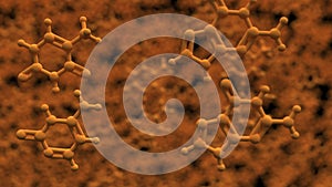 Nucleobases in the nucleic acid of DNA or RNA