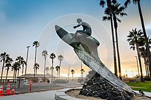 Nude Dude - Naked Surfer Statue - Huntington Beach, CA