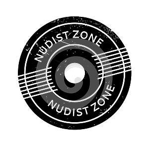 Nudist Zone rubber stamp photo