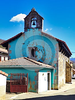 Nuestra SeÃ±ora de la Puente church, Acebedo village, MontaÃ±a de RiaÃ±o y Mampodre Regional Park, Leon province, Spain photo