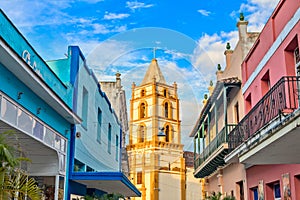 Nuestra Senora de la Soledad church and Spanish colonial colorfu photo