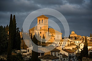 Nuestro Salvador church in the Albaicin neighbourhood, Granada