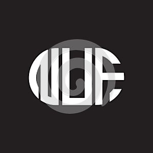 NUF letter logo design on black background. NUF creative initials letter logo concept. NUF letter design