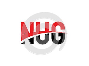 NUG Letter Initial Logo Design Vector Illustration photo