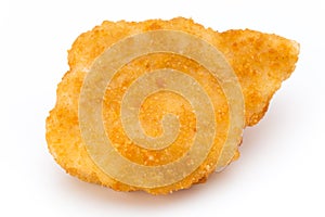 Nugget chiken on the white background.