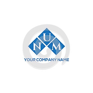 NUM letter logo design on white background. NUM creative initials letter logo concept. NUM letter design.NUM letter logo design on