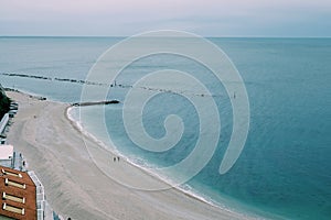 Numana beach in winter