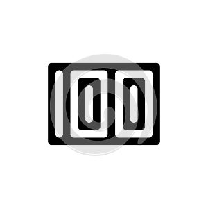 Number 100 icon design