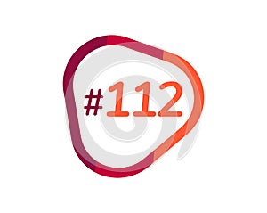 Number 112 image design, 112 logos