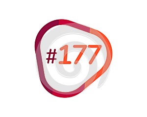 Number 177 image design, 177 logos