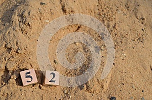 Number 52, number cube in natural concept2