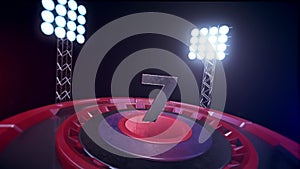 NUMBER 7, Top Ten Numbers Animation , Rendering, Background