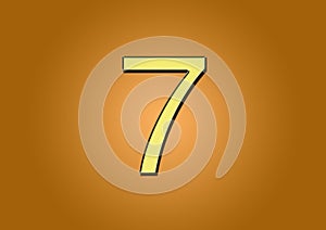 Number 7 for use on content creation