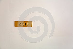 Number 2-313 against a light background