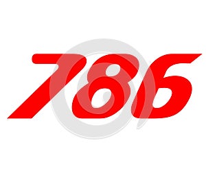 786 number background