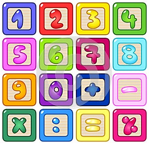 Number blocks photo