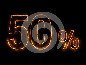 50% number Burning wire, Lightning effect