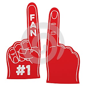 Number 1 fan foam hand