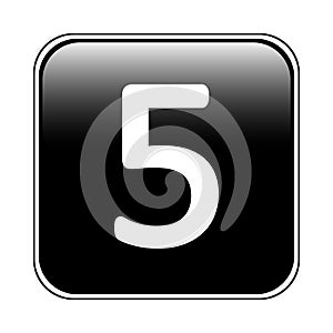 Number five button