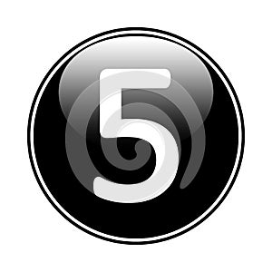 Number five button