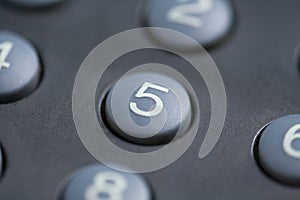 Number five button