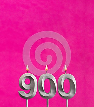 Number of followers or likes - Candle number 900