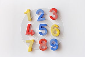 Number fridge magnets