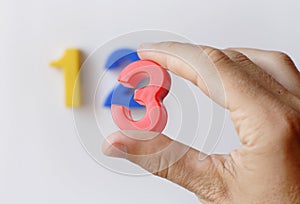 Number fridge magnets