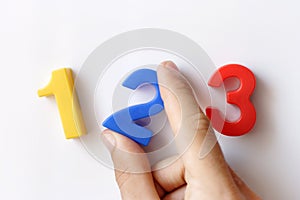 Number fridge magnets