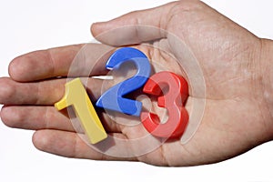 Number fridge magnets