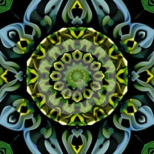 Number Geometric Digital Abstract Pattern