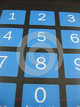 Number keyboard