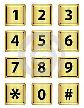 Number keypad metal