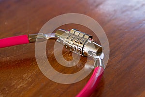 Number Lock on a Bike