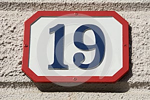 Number nineteen